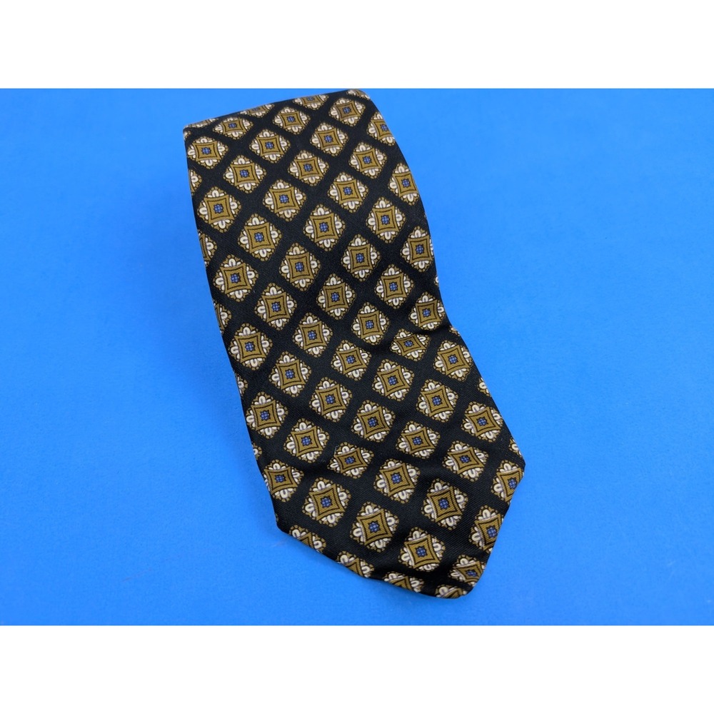 Vintage Brooks Brothers Makers 100% Silk Tie Geometric 70s Style